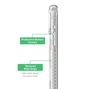 onn Rugged MagSafe Compatible Phone Case with Kickstand, Clear, for iPhone 17 and iPhone 17 Pro Max