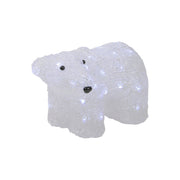 Asstd National Brand 13.5'' White Lighted Commercial Grade Acrylic Baby Polar Bear Christmas Decoration - WHITE ONE SIZE