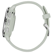 Garmin 010-02785-01 Venu 3S Silver Stainless Steel Bezel with Sage Gray Case and Silicone Band