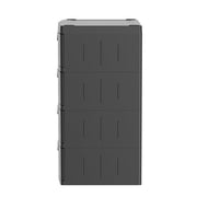 Hyper Tough HT-4DWR-BLK 4 Drawer Plastic Garage Storage Cabinet 18.7