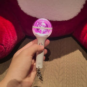 Lynk Charm 2026 Ka Tseye Mini Lightstick Keychain, Portable Glowing LED Light, White Plastic