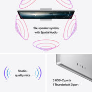 Apple Studio Display 27-Inch 5K Retina Monitor with Nano-Textured Glass, VESA Mount Adapter, Silver