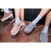 HEYDUDE Wendy Stretch Sox Casual Shoes for Ladies - Light Grey - 10M