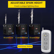 VIPQV 2Pcs 700W Large Cold Spark Firework Machine