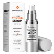 HealthyDerm HD-VC-70 Super Vitamin C Serum for Women Over 70, Niacinamide, Hyaluronic Acid, Peptides, Vitamin E, Caffeine, Bakuchiol, Hydrating, Lifting, Wrinkle and Age Spot Reduction