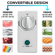 Kenmore KKCFWM07-W 7 cu ft Deep Chest Freezer Convertible Refrigerator, White
