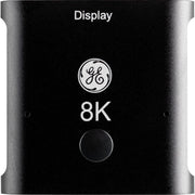 GE 2-Port 8K HDMI Switch, HDMI 2.1, USB-C Powered, Black Aluminum Housing, LED Indicator, 6ft Cable