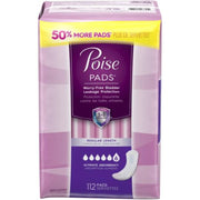 Kimberly-Clark Poise Incontinence Overnight Pads, Ultimate Absorbency, Regular, 112 count