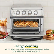 Cuisinart TOA-70NAS Air Fryer Toaster Oven, 1800W, 8-in-1 with Air Fry, Convection, Broil & Warm, 0.6 Cubic Feet, 60-Minute Timer