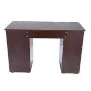FCH Ktaxon Brown Computer PC Desk Home Office Study Writing Table 3 Drawers Bookcase, Coffee