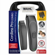 Wahl 3028040 Cordless Pro Combo Hair Clipper and Touch Up Trimmer with Rinseable Blades, Black