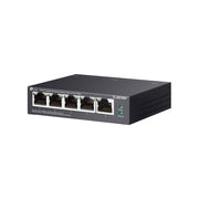 TP-Link TL-SG705P 5-Port Gigabit PoE+ Desktop Switch, 4 PoE+ Ports with 65W Total Power, Fanless Metal Case, Extended PoE Range 250m