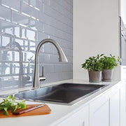 Grohe 32298DC3 Zedra Single-Handle Pull Down Triple Spray Kitchen Faucet in Supersteel