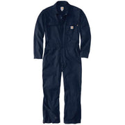 Carhartt Men's Flame Resistant Loose Fit Twill Coverall, Dark Navy, Small, 105016