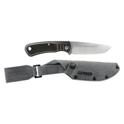 Gerber G3929 Downwind Drop Point Hunting Knife with Sheath for Camping & Hunting Gear - Olive,Black