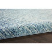 Nourison Passion Navy Light Blue Area Rug, Polypropylene, Loomed, Rectangle, 1 ft 10 in x 2 ft 10 in, PSN09