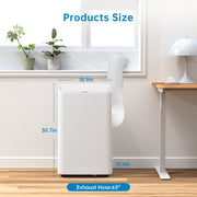 GarveeLife Portable Air Conditioner 15,000 BTU 3-in-1 Cooling Dehumidifier Fan Quiet Operation Cools Up to 850 Sq.Ft Remote Control Easy Installation Kit gwer34534