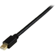 StarTech MDP2DVIMM3BS 3 ft Mini DisplayPort to DVI Active Adapter Converter Cable, 3ft (0.9m), Black