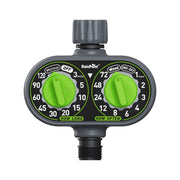 RainPoint Automatic 2 Dial Programmable Hose Sprinkler Timer, Weatherproof Outdoor Watering Controller with Adjustable Flow, 1-Zone, ITV121