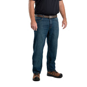 Berne Men's Heritage Relaxed Fit Straight Leg Jeans, Stone Wash Dark, 44W x 30L, P422