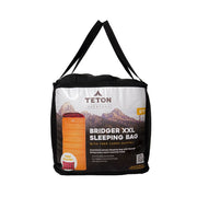 Teton Bridger XXL 0F Sleeping Bag, Extra Wide Canvas Shell, Flannel Lining, Compression Sack, Brown