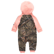 Carhartt Fleece Zip-Front Hooded Long-Sleeve Camo Coverall Bodysuit for Babies - Mossy Oak Country DNA - 18 Months