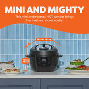 Instant Pot 140-8000-01 4QT RIO Mini Chef Series Multi-Cooker, Black