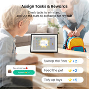 NEWYES 10.1 Digital Calendar, Interactive Touchscreen Family Planner with Holiday Scheduling, Meal Planner, Chore Chart