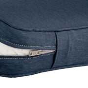 Classic Accessories Montlake FadeSafe Patio Lounge Chair Cushion Set, Water-Resistant, Fade-Resistant Polyester, Heather Indigo, 25 in W x 47 in L, 2 Piece