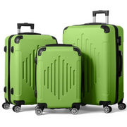 Zimtown 3 Piece Luggage Set Matcha Green