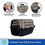 Petmate 21863 Vari Small Plastic Portable Dog Kennel Airline Friendly Pet Carrier, 24