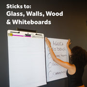 3M Post-it Super Sticky Easel Pads, Recycled White Paper, 25 in x 30 in, 30 Sheets per Pad, 6 Pads Pack, 559RP-VAD6