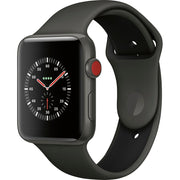 Apple Watch Gen 3 Series 3 Cell 42mm Gray Ceramic - Gray/Black Sport Band MQKE2LL/A