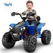 Wisairt 24V 4WD Kids Ride On ATV, Electric 4-Wheeler, 2-Seater, 800W Motor, Blue