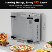 Kitchen Elite Air Fryer Toaster Oven Combo, 15-in-1 Digital, Stainless Steel, 18L Capacity, 800F Max Temperature, 1800W, Flip Away Oven with 7 Accessories, KE-PZA-102SS