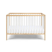 Baby Cache Deux Remi 3-in-1 Convertible Baby Crib, Durable Wood, Two-Tone Natural and White Finish, Four Adjustable Mattress Heights, 27900-NWH