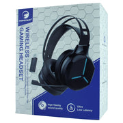BatteryJack HC-S2036 Wireless Gaming Headset, Over-Ear, Dual 50mm Drivers, Surround Sound, Bluetooth 5.1, Black