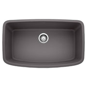 Blanco 441611 Valea Super Undermount Single Bowl Kitchen Sink, Large, Cinder
