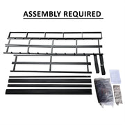 CasePiece USA Inc, Castle Place Queen Metal Box Spring, Reinforced 5-Inch Low-Profile, Black Linen Slipcover