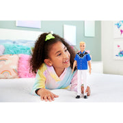 Barbie HRH25 Fashionistas Ken Doll #226, Blonde Fashion Doll with Western Look, 65th Anniversary