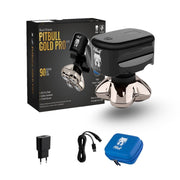 Skull Shaver Pitbull Gold PRO GX5 Electric Head and Face Shaver, Waterproof, Rechargeable, Japanese Stainless Steel Blades, Includes Travel Case