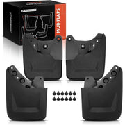 A-Premium Mud Flaps for Toyota Tacoma 2024 2025, 4PCS No-Drill Front and Rear Splash Guards, Black PP+TPE Mudguards with Hardware Kit