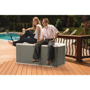Rubbermaid Deck Box with Seat, Extra Large, 120 Gal., 16 cu. ft., Olive Steel (FG5E3900OLVSS)