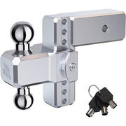 Reno Adjustable Trailer Hitch, Aluminum, 21,000 lb Towing Capacity, Dual 2