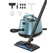 Aspiron CA019 Canister Steam Cleaner, Portable Multipurpose with 21 Accessories, 1.5L Tank, 5 Min Heating to 293F, 16.4 ft Cord, Heavy Duty for Carpet, Upholstery, Floors, Tiles, Car
