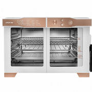 Gourmia GTF2480W 6-Slice French Door Digital Air Fryer Oven with Integrated Temperature Probe