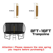ACWARM HOME 20pcs Trampoline Springs 6.5 Inch Heavy Duty Galvanized Steel High Tensile Replacement Kit