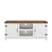 Woven Paths MP11508 Farmhouse Barn Door TV Stand for TVs up to 65