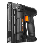 WEN 20V Max Cordless 2-in-1 18-Gauge Brad Nailer and T50 Crown Stapler with 2.0Ah Battery and Charger, 20539