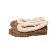 Elegantia Goods Ballet Style Warm Lined Winter Shoes for Women, Size: 6.5-7W(37), Brown